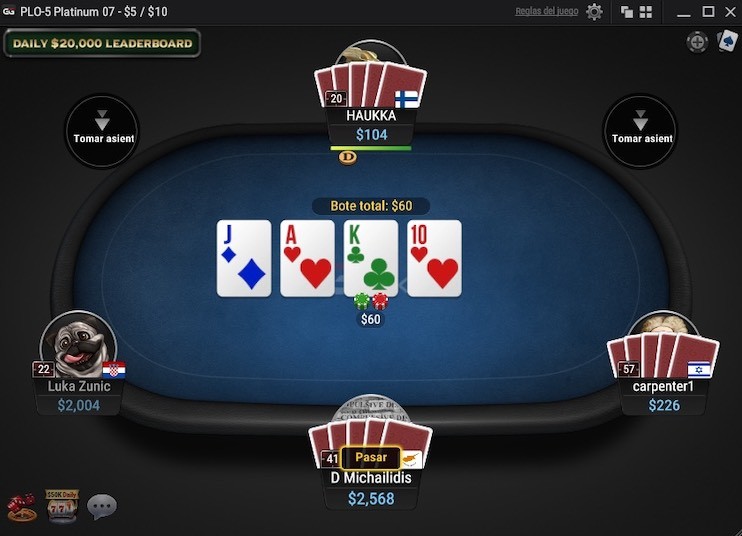 GGPoker PLO Table