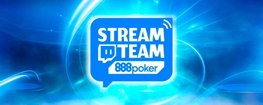 888Poker lanzó el StreamTeam