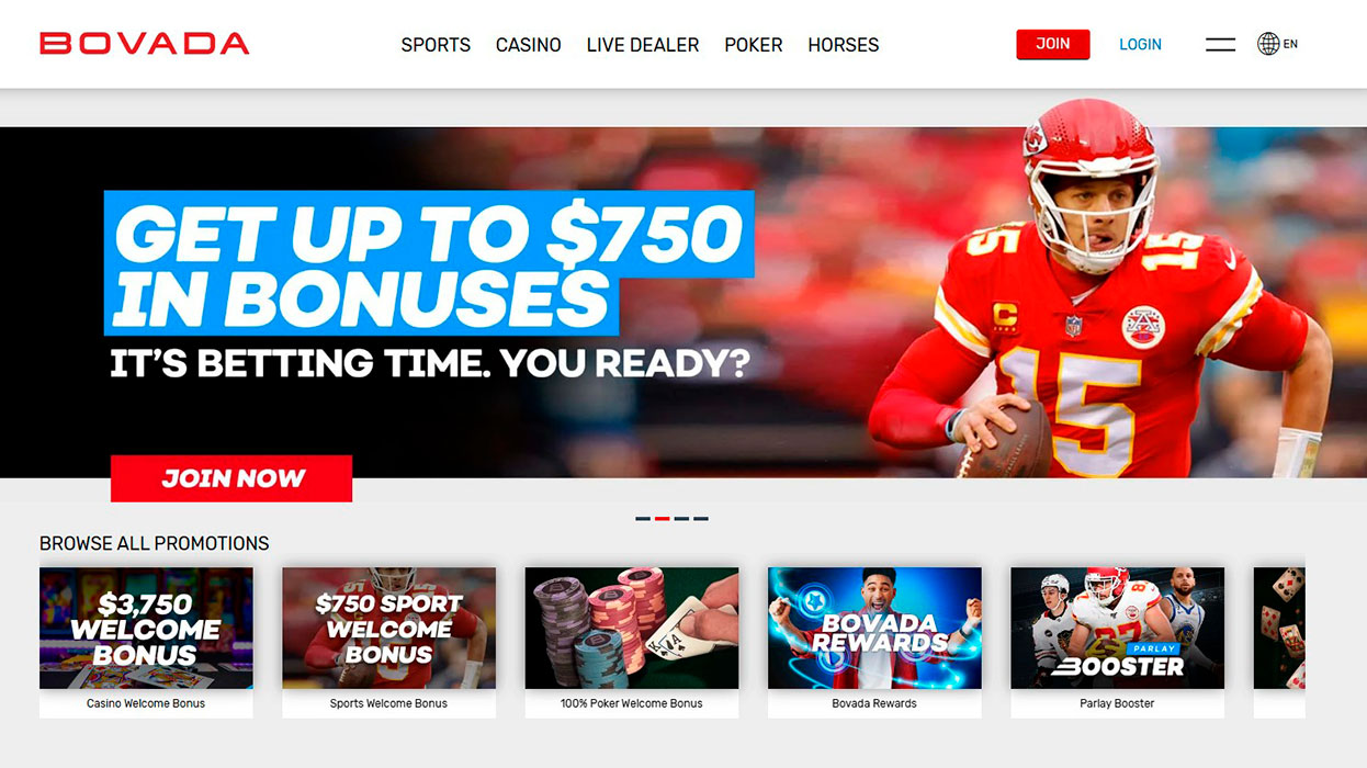 Bovada Sportsbook Bonuses Page