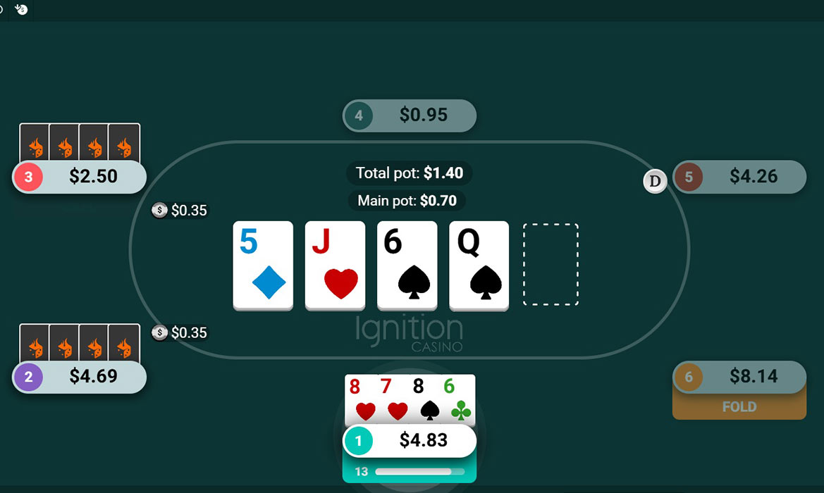 Ignition Poker Omaha Table