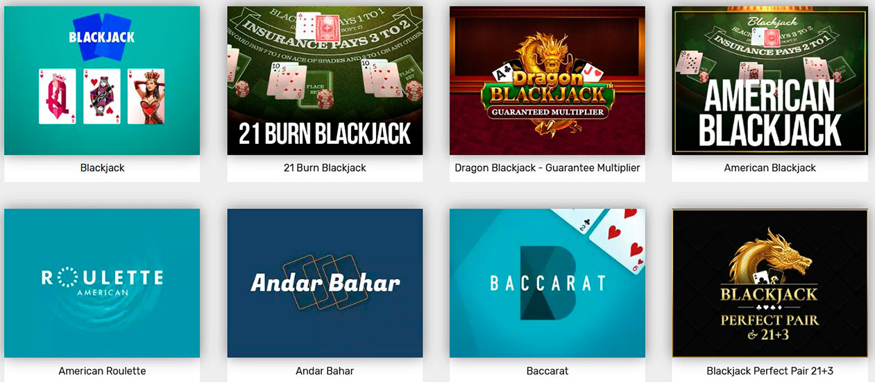 Bovasa Casino Table Games