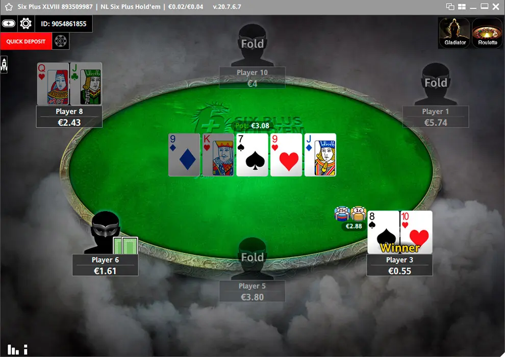 Paddy Power Poker Shortdeck Table Ru