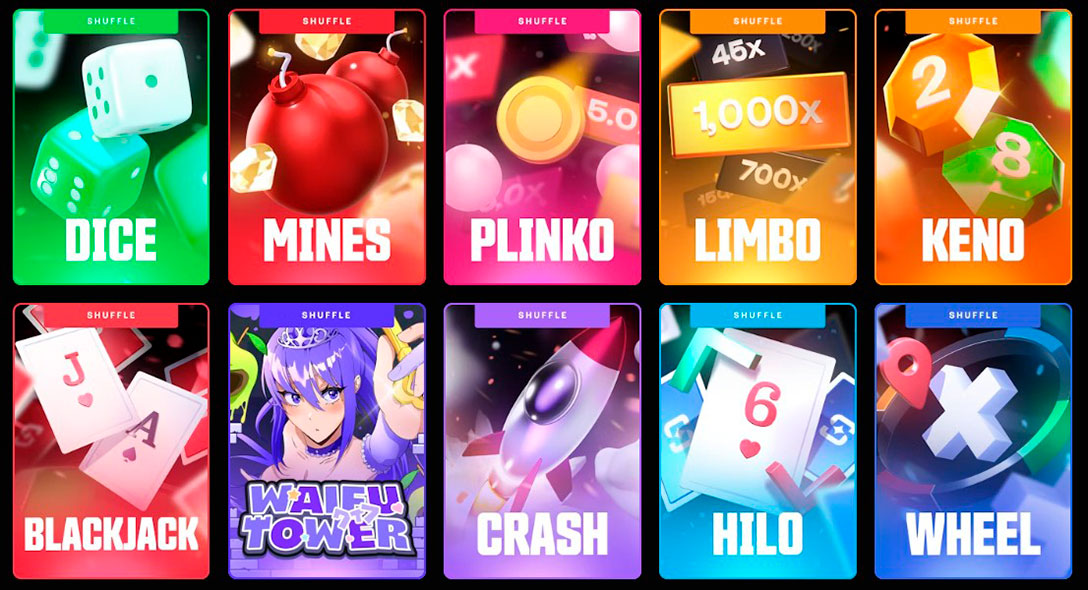 Shuffle Casino Shuffle Originals Games