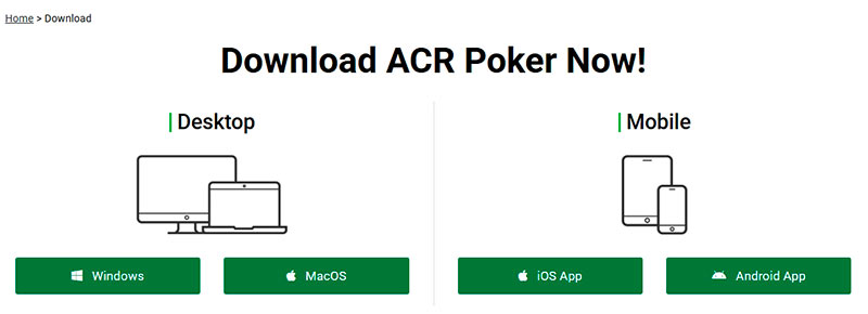 ACR Poker Download PC Apps