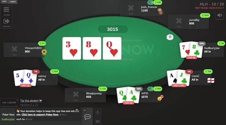 poker-now social poker app