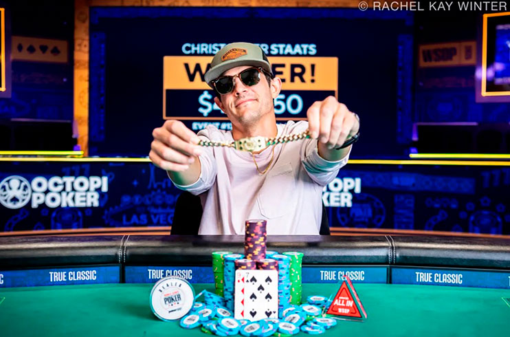 Christopher Staats gana el Evento 13 6-Handed No-Limit Hold'em WSOP 2025