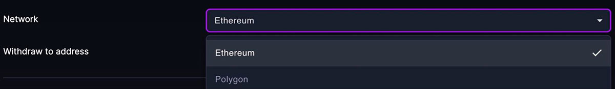 Coin Poker вывод сре дств: выбор сети блокчейна