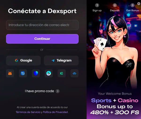 Registrarse Dexsport Casino