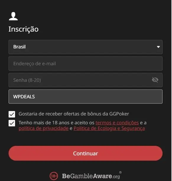 ggpoker Inscrição