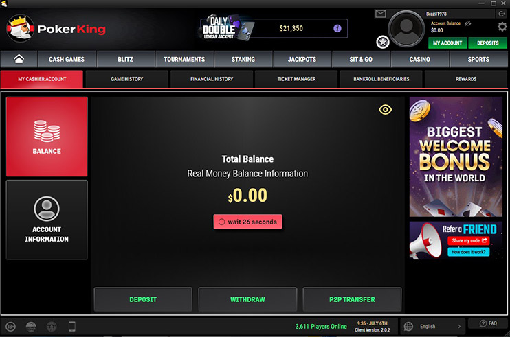 Poker King 2.0 касса