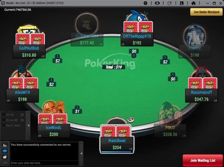 PokerKing WPN Table