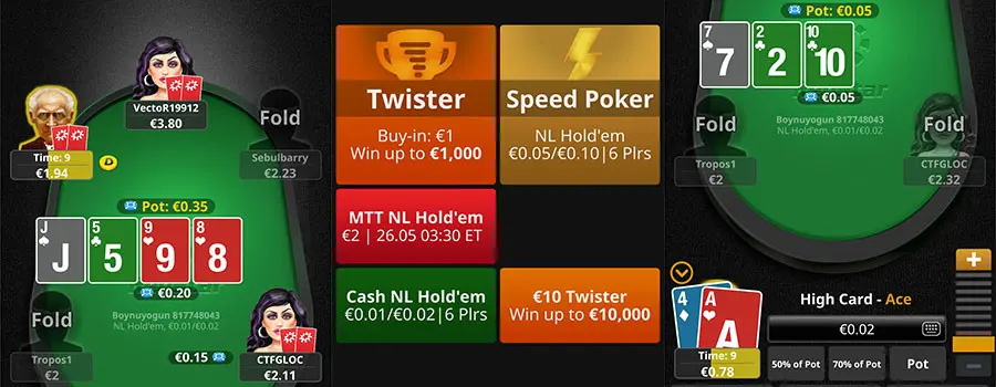 Cliente móvil de iPoker