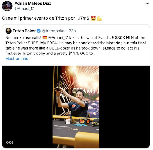 Adrián Mateo En Su Cuenta De Twitter