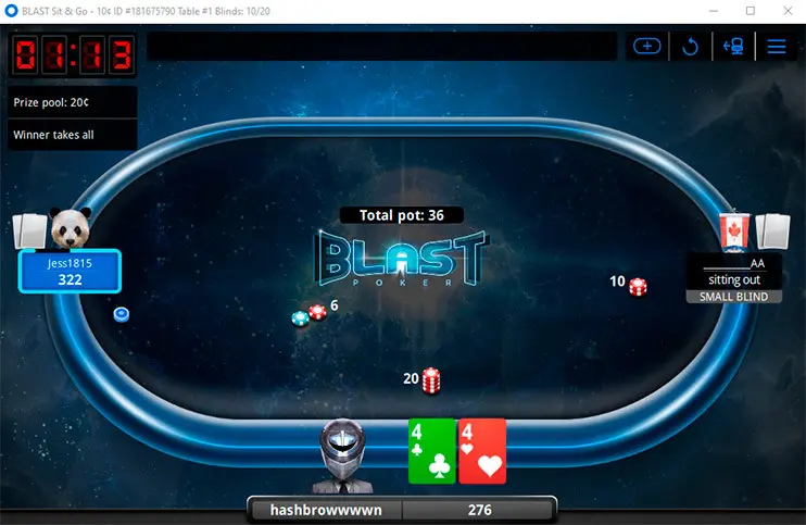 Blast на 888poker