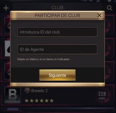 Unirse a club de Upoker