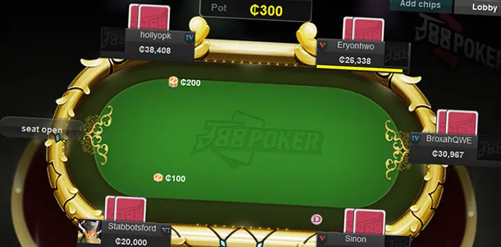 J88 Poker: the best side poker room with Chinese players