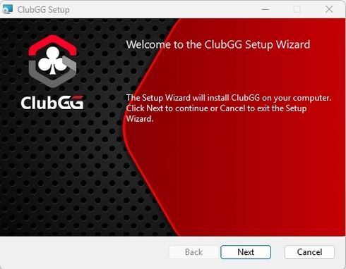 Clubgg Windows Installation step 1