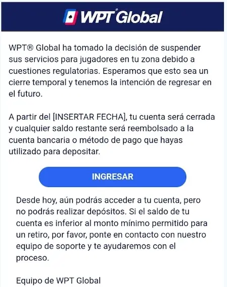 Retiro Wpt Global Peru