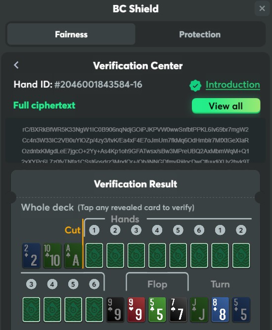 Bcpoker Check Verification Center RNG