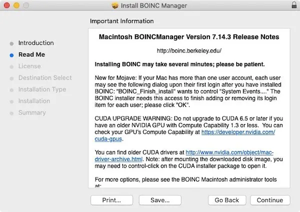 Install BOINC
