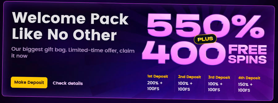 Welcome Pack I Wild Casino