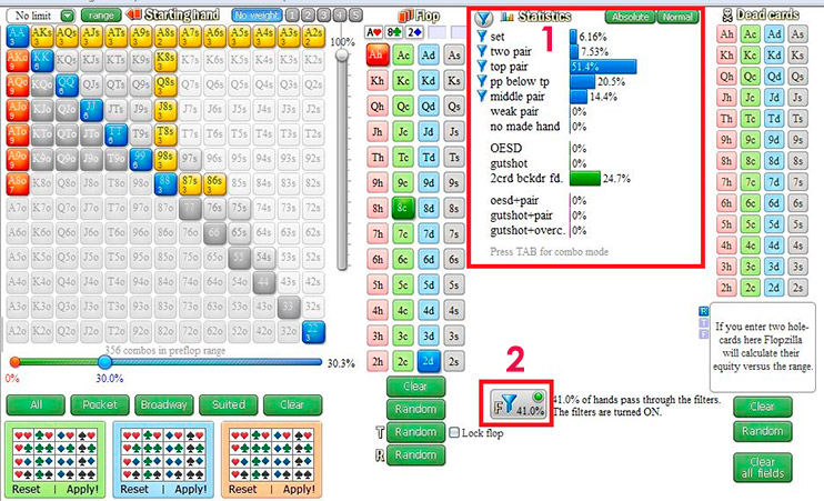 Пример работы фильтров