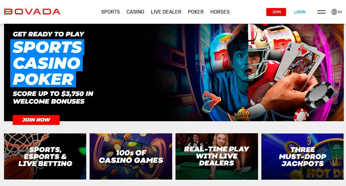 Bovada website