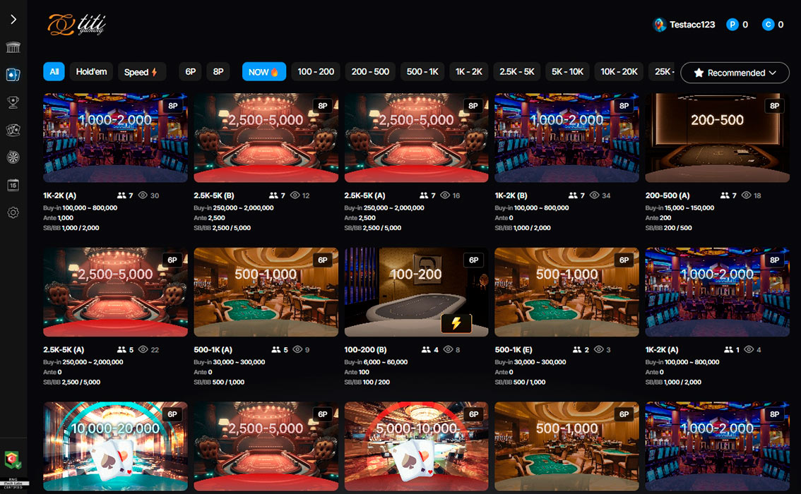 Lucky Bun Poker Lobby