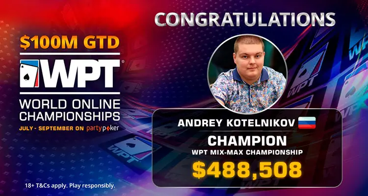 Андрей Котельников победитель WPT Online