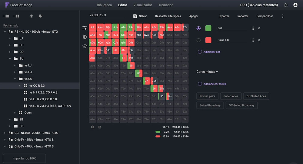 Free Bet Range Editor