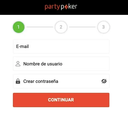 Formulario PartyPokerES