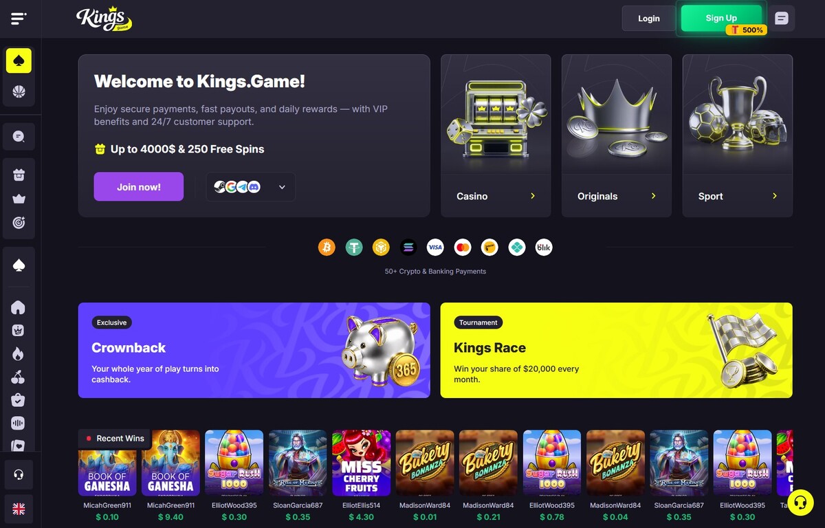 King Games Casino Site