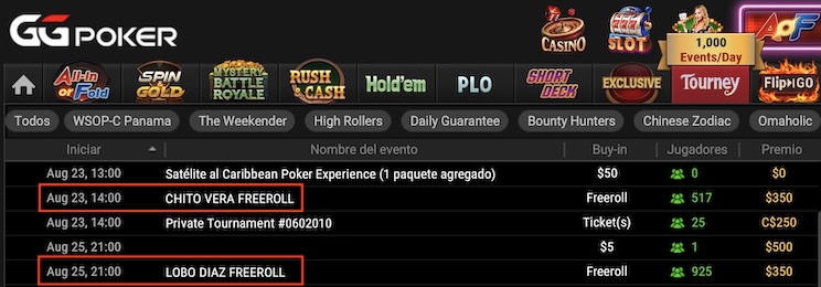 Freerolls Ufc Gg Poker Chito Lobo