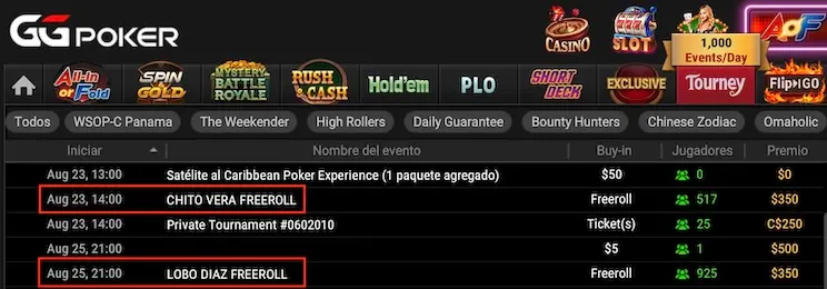 Freerolls Ufc Gg Poker Chito Lobo