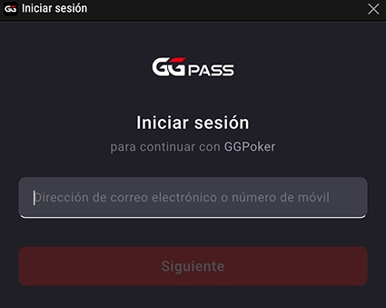 Inicia Sesion Con Tu Email De Gg Pass