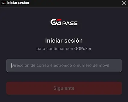 Inicia Sesion Con Tu Email De Gg Pass
