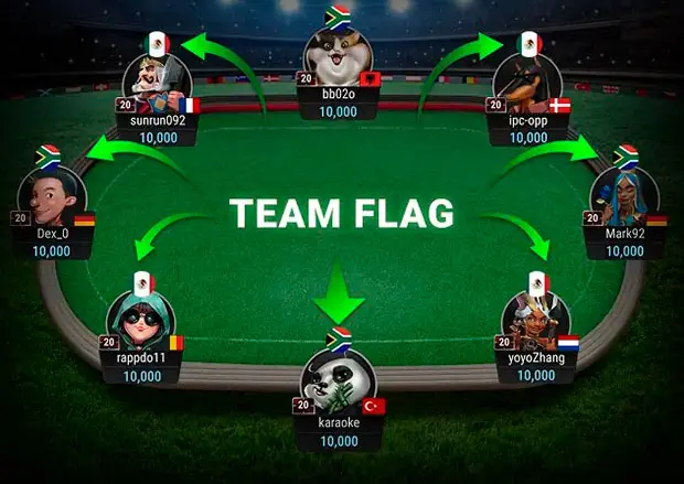 Pick and Go Ggpoker Team Flag