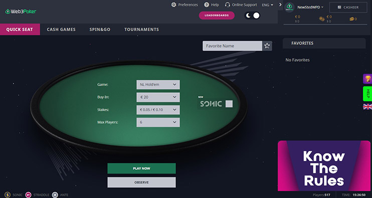 Web3poker клиент