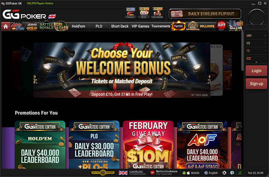 G Gpoker Main Lobby En