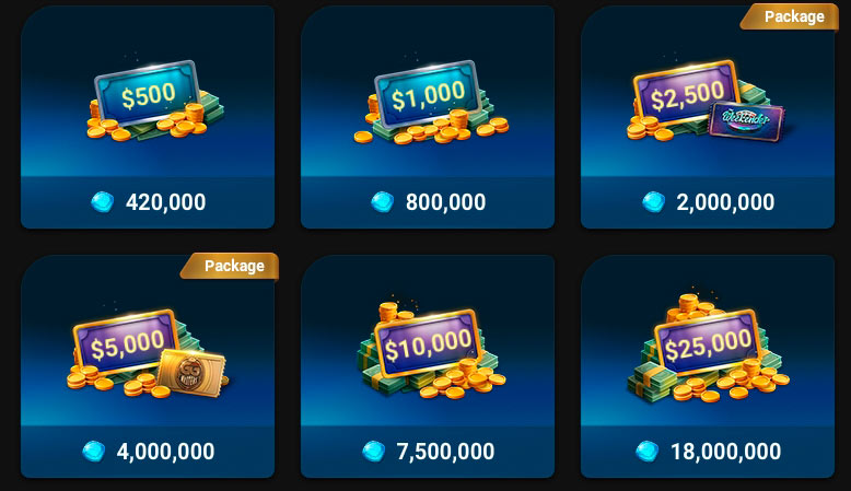 Ocean Rewards GG Pooker Gems Store