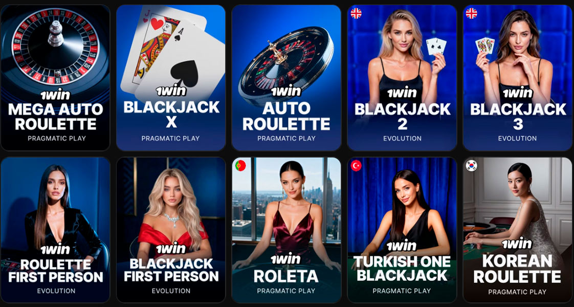 1win Casino Live Games