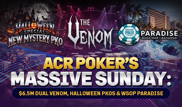Sunday Acr Poker Venom Flights Halloween Pkos Paradise Packages