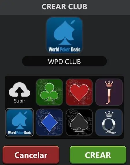 Proceso de creación de club en ClubGG Poker