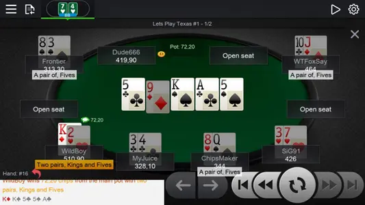 Aconcagua Poker Mobile Table