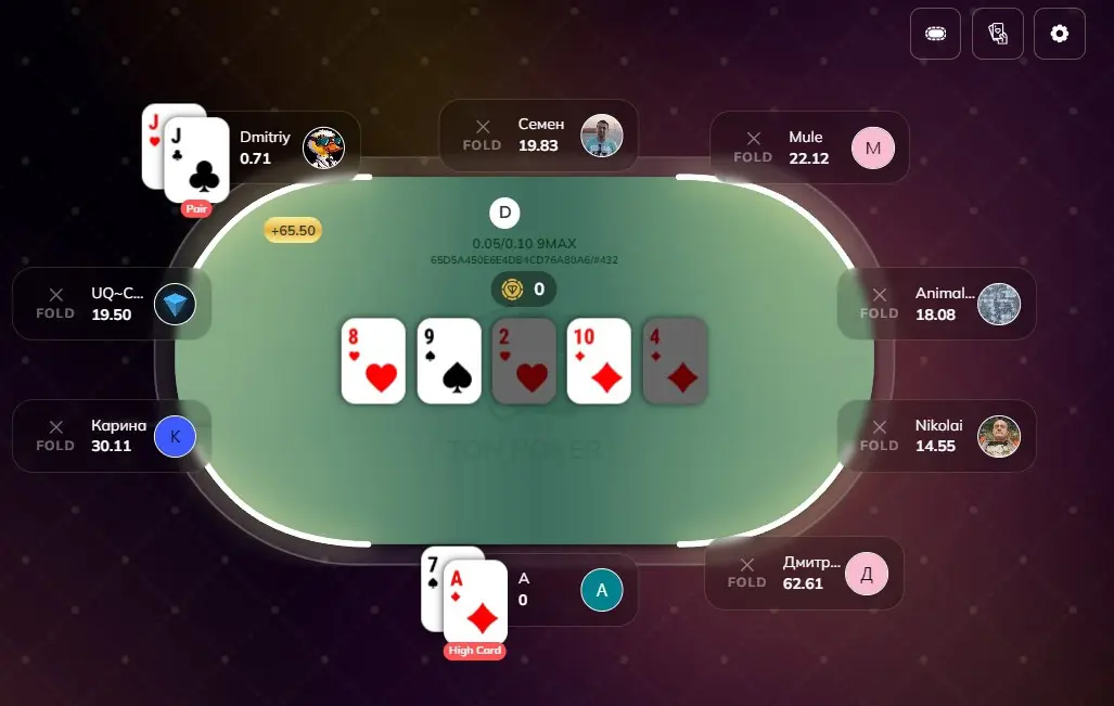 Ton Poker 9 Max Table