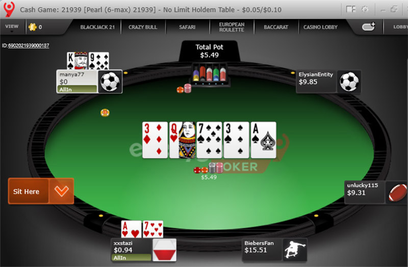 Evergame Poker 6 Max Holdem Table Ru
