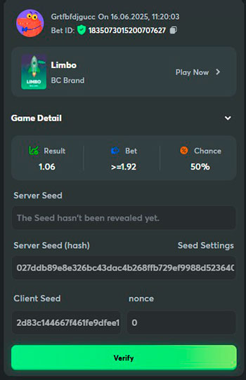 Result Check After the Game Round