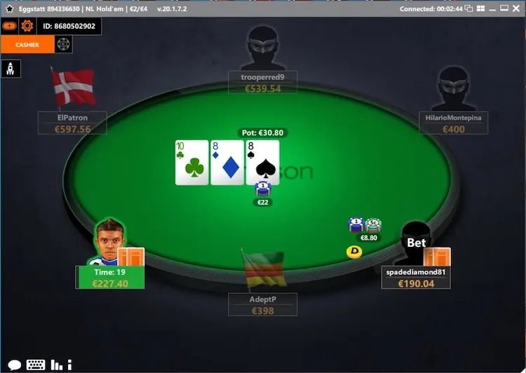 betsson poker table