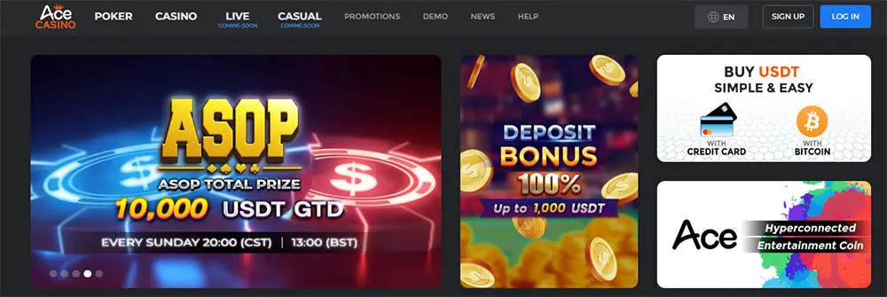 Ace Casino Poker New Account