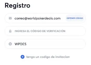 Código de bono WPDES para WPT Global